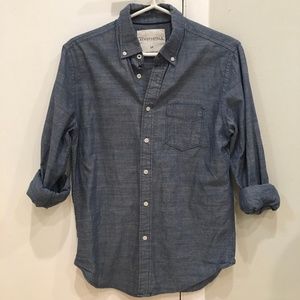 Blue, casual button-up shirt from Aeropostale